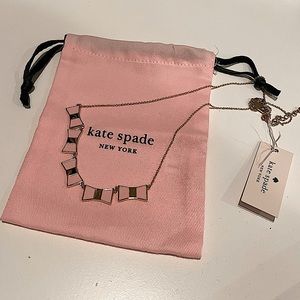 NWT Kate Spade Bow Necklace - Pink